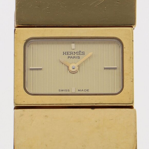 HERMES Watches LO1.201 Gold Plated Quartz - Picture 1 of 7